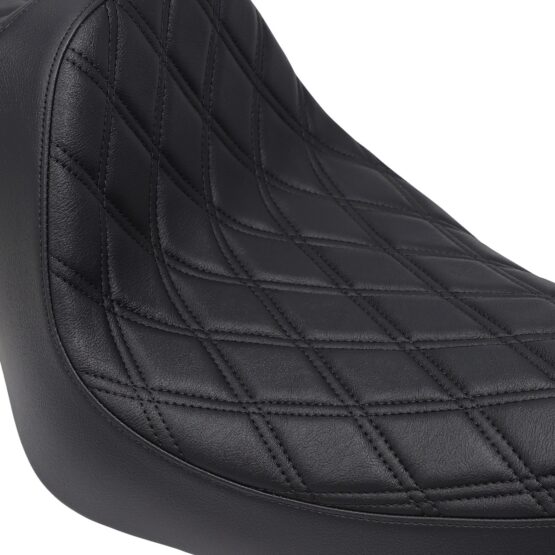 Drag Specialties Predator III Seat Double Diamond Black For XL Sportster 04-22 - Image 3