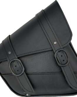 Willie & Max Blackjack Swingarm Bag Black Dual Shock Harley Sportster