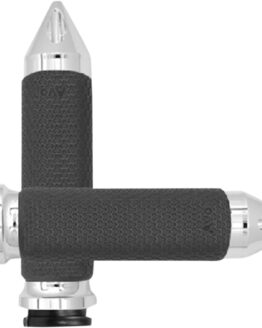 Avon Memory Foam Grips Chrome Spike Medium for Harley-Davidson 1in Bars