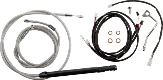 Extended Braided S.S. Control Cable Kit For 18" Gorila Bars