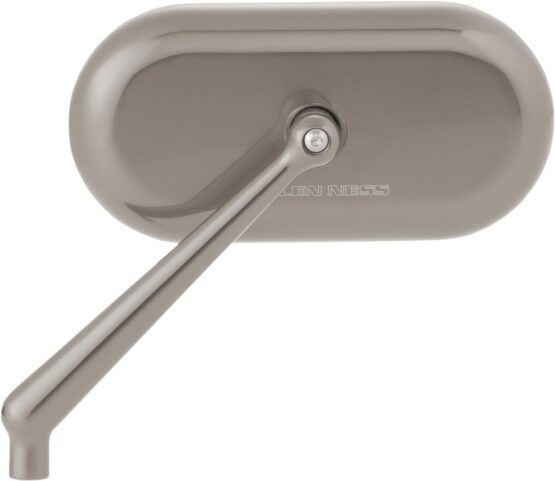 Arlen Ness Oval Side View Mirror Titanium Left 5" Stem