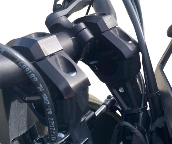Rox Speed FX 1.5" Barback Handlebar Risers Black For Pan America 1250 - Image 2