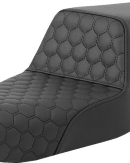 Saddlemen Step-Up Seat Honeycomb Black Stitch for Sportster 04-21 3.3 Gal