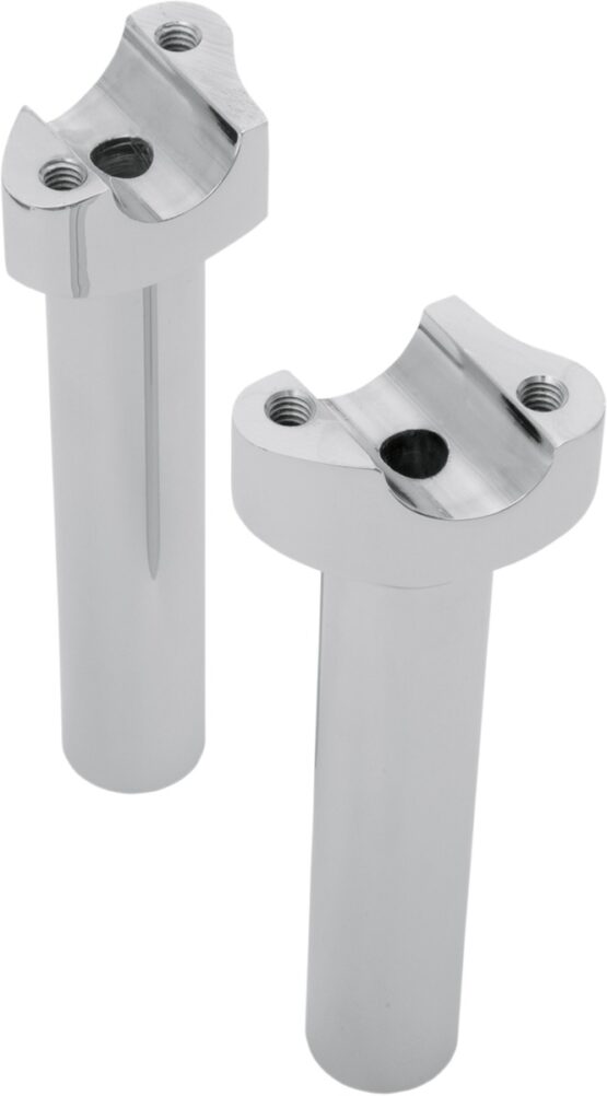 Drag Specialties Forged Aluminum Handlebar Risers Chrome 6.5in 1in Clamp