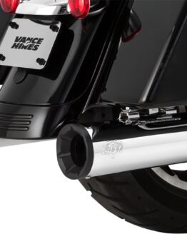 Eliminator 400 Chrome Black Tip Dual Slip On Exhaust