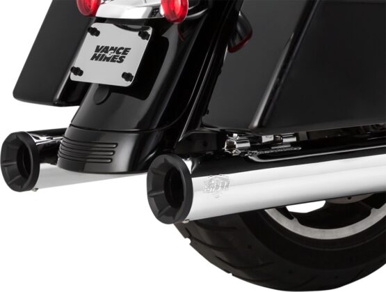 Eliminator 400 Chrome Black Tip Dual Slip On Exhaust