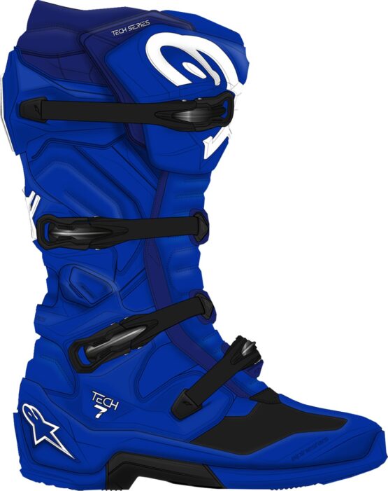 Alpinestars Tech 7 Boots Blue Size 12 - Image 3