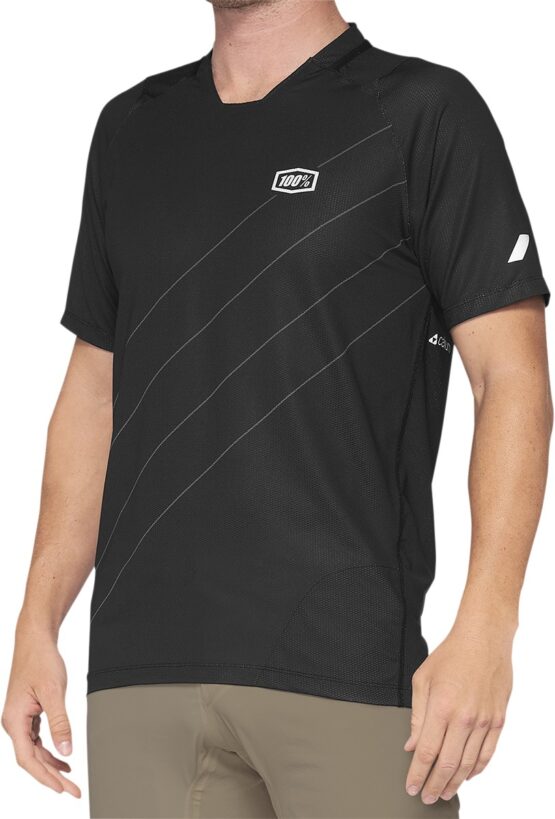 100 Percent Celium Short-Sleeve Jersey Dark Gray Men's Small