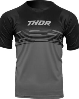 Thor Assist Shiver Short-Sleeve Jersey Black/Gray Men's XS