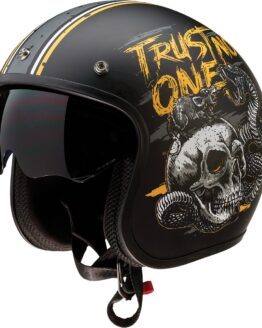 Saturn Trust Black/Yellow Helmet XS
