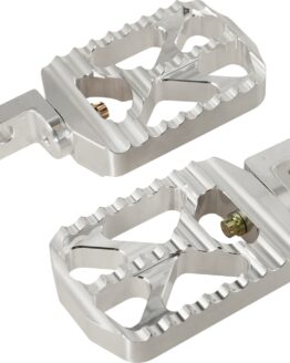 Joker Machine Bear Claw Footpegs Silver for Harley-Davidson