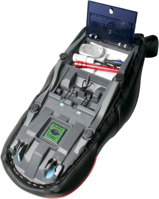 Sargent World Sport 2-Up Seat CarbonFX Vinyl Black Fits F700GS F800GS - Image 2