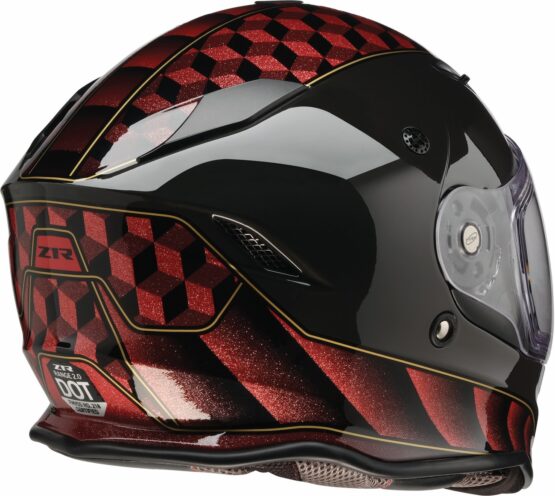 Z1R Nemesis Thunderbird Helmet 2XL Red/Black Gloss - Image 4