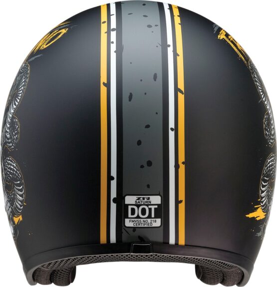 Saturn Trust Black/Yellow Helmet SM - Image 4