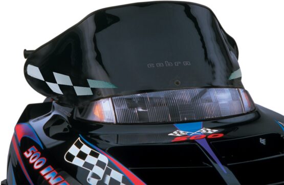 Powermadd Cobra Low Windshield Black 12in For Polaris Snowmobiles - Image 2