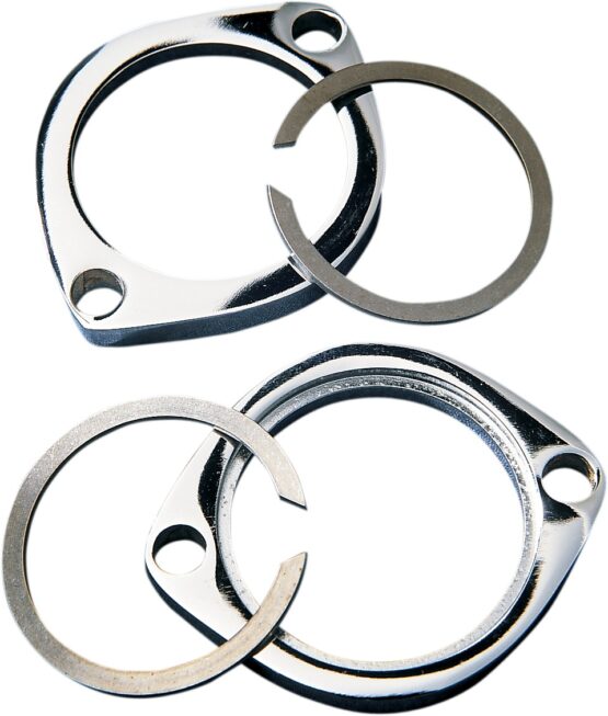 Chrome Steel Exhaust Flange Kit replaces 65328-83 & 65325-83