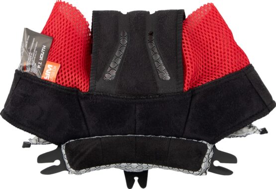 Z1R Youth F.I. Helmet Liner Medium Black/Red - Image 2