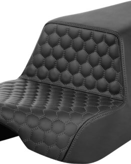Saddlemen Step-Up Seat Front Honeycomb Gray Stitch For Harley FL 23-24