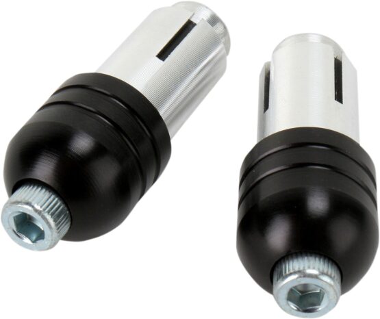 Renthal Aluminum Bar Ends Black End Plugs Set - Image 2