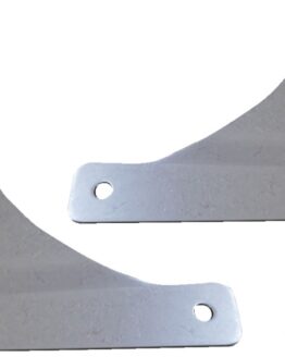 Drag Specialties Sissy Bar Side Plates Chrome For Harley Softail
