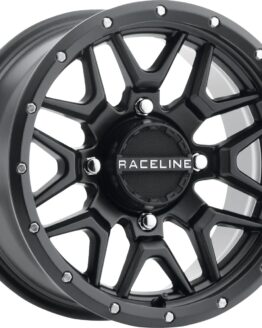 Raceline Krank Simulated Beadlock Wheel 15x7 4x156 +10mm Black