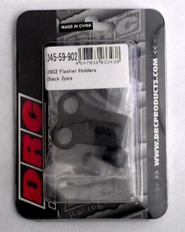 DRC Motorcycle Front Blinker Holders - For 8mm Bolts w/ 20mm Spacing - Black