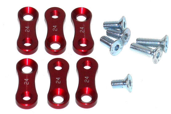 DR.D Radiator Lowering Kit Red Aluminum Fits 07-13 Honda CRF250R CRF250X