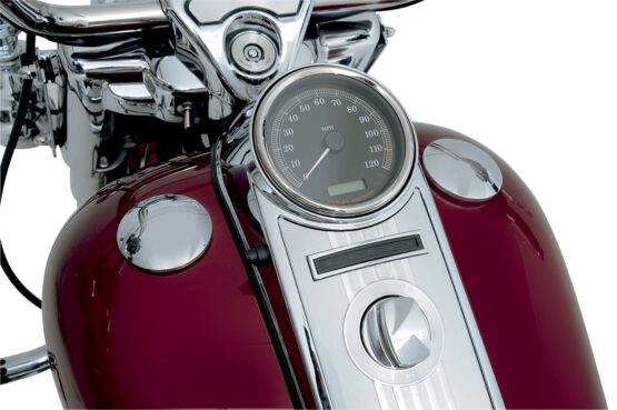 Drag Specialties Gas Cap Chrome with Paint Protectors For Harley-Davidson - Image 4