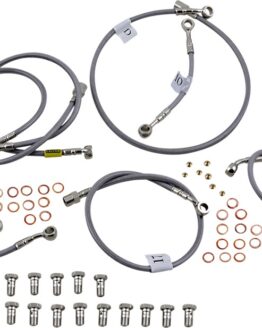Stainless Steel ABS Brake Line Kit - F&R Brake Lines