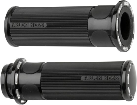 Arlen Ness Fly-By-Wire Fusion Series Grips Black Slot Track