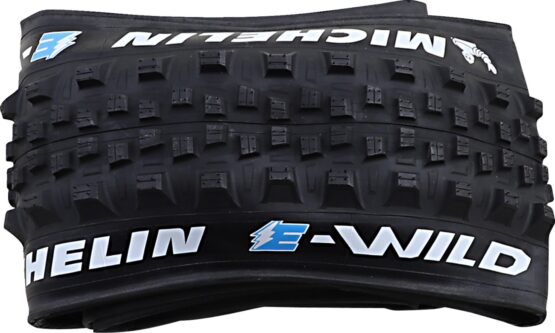 Michelin E-Wild Bicycle Tire 27.5 x 2.80 Foldable Black Front - Image 3
