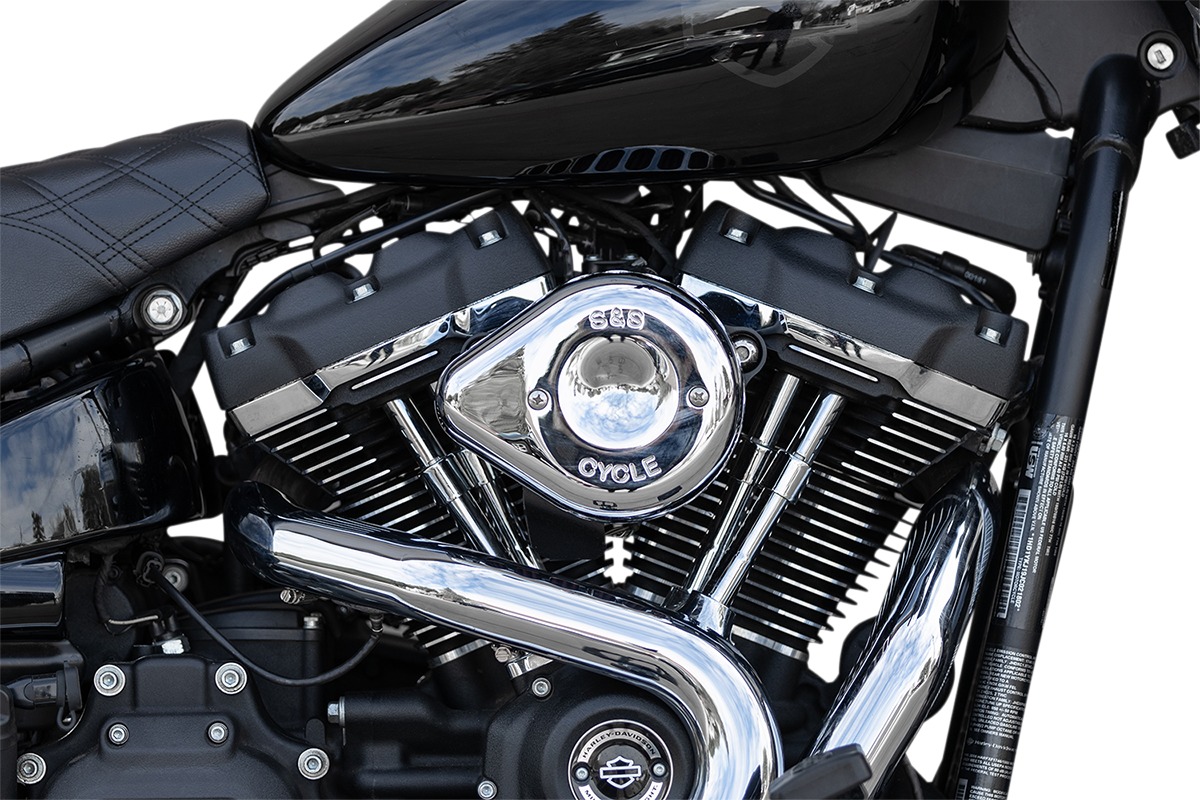 S&S Chrome Stealth Mini Teardrop Air Cleaners For Harley-Davidson - Image 3