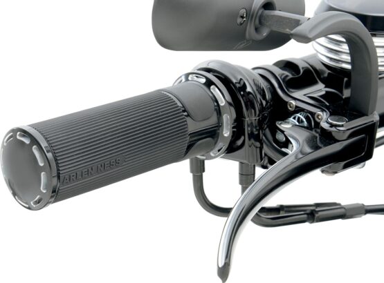 Arlen Ness Cable Style Fusion Series Grips Black Slot Track - Image 3