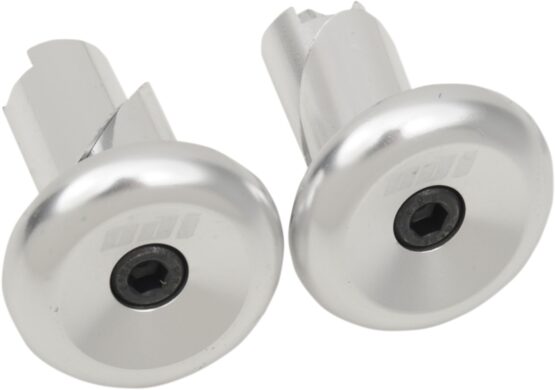 ODI Aluminum Handlebar End Plugs Silver Universal Pair