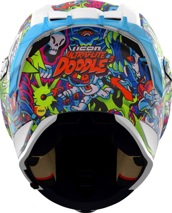 ICON Ultraflite Doodle 3 MIPS Helmet Medium Multi-Color - Image 4