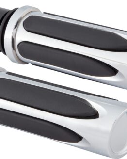 Arlen Ness Deep Cut Comfort Grips Chrome TBW Harley-Davidson