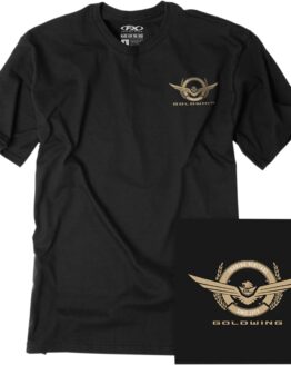 Factory Effex Men's Gold Wing Badge Tee Black Large