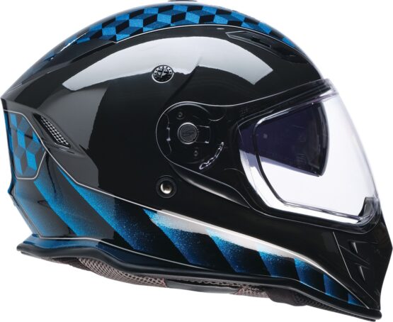 Z1R Nemesis Thunderbird Helmet 2XL Blue/Black Gloss - Image 4