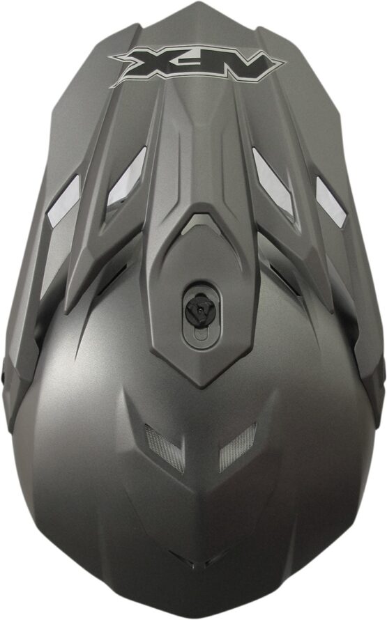 FX-19R Full Face Offroad Helmet Matte Gray X-Large - Image 4