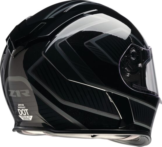 Z1R Warrant Amplify Helmet Gloss Black/Gray - Small - Image 4