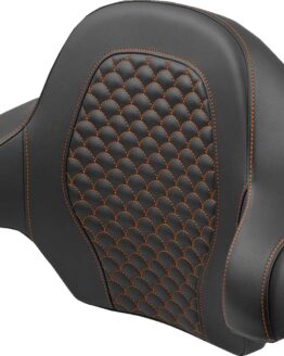 Saddlemen Dragon Scale Tour Pak Backrest Pad Orange Stitch