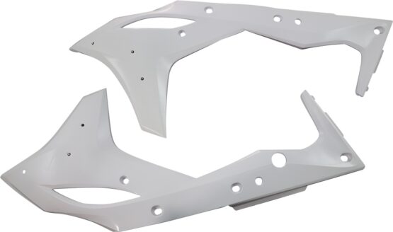Cycra Powerflow Radiator Shrouds White Fits 2017-2020 Kawasaki KX250F