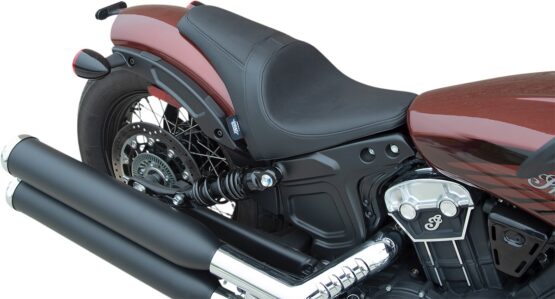 Drag Specialties 3/4 Solo Seat Black Smooth for 18-22 Indian Scout Bobber