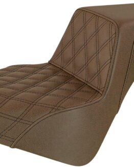 Step-Up Lattice Stitch 2-Up Seat Gel Brown