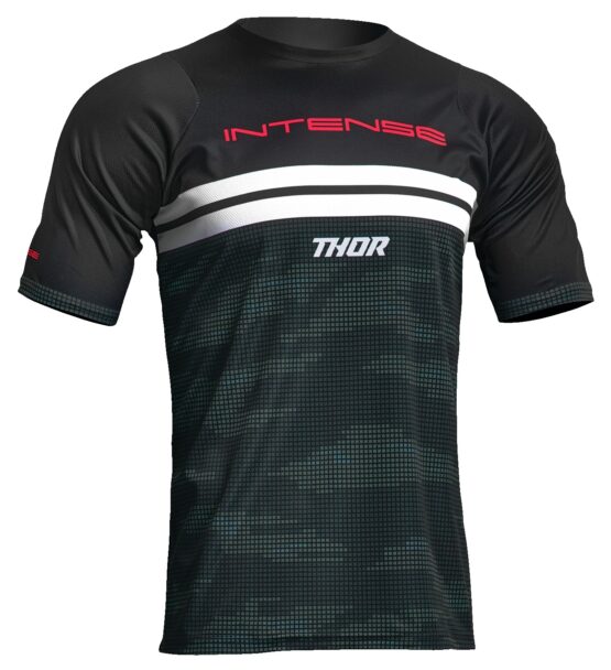 Thor Intense Assist Decoy Short-Sleeve Jersey XL Camo Green Men's
