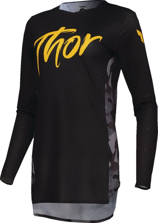 Thor SPORTMODE Shadow Jersey Women's XS Yellow Camo Gray Black