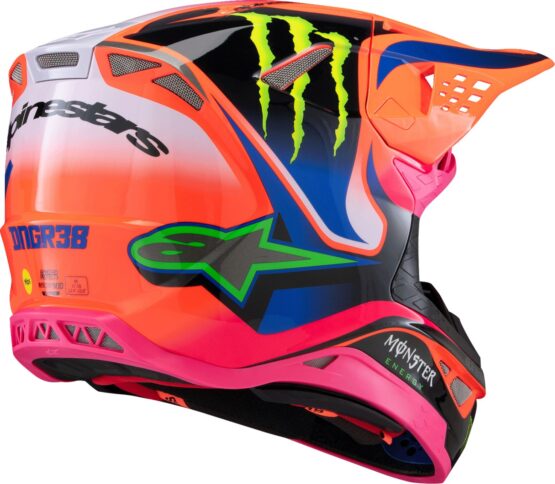 Alpinestars Supertech M10 Deegan MIPS Helmet 2XL Orange Fluo - Image 4
