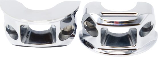 Kodlin Perch Clamps Brake/Clutch Chrome Pair For Harley-Davidson - Image 2