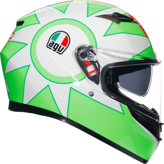 AGV K3 Rossi Mugello 2018 Full Face Helmet 2XL Red White Green - Image 3