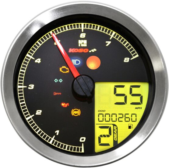 Silver Bezel Tnt-B Multi-function Speedo & Tach Gauge - Image 9